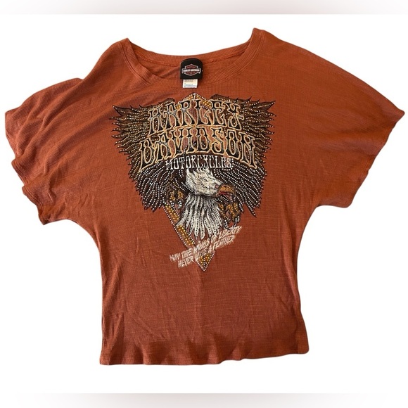 Harley-Davidson Orange Crop Graphic Tee - Picture 1 of 6